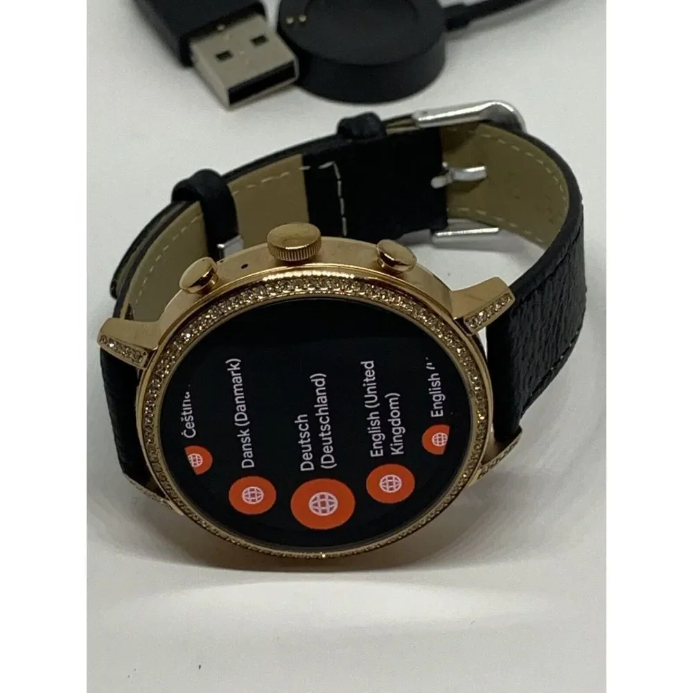 Fossil Gen 4 Authentic Digital Dial Smart Watch Custom Band FTW6015 QT355